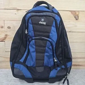 Jeep Bags Jeep Backpack Carry On Luggage Wheels Retractable Handle Canvas 2 In Tall Poshmark